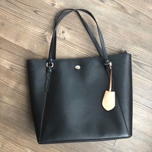 Coach Black Saffiano Tote - EUC!!